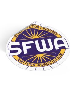 Alternative view of SFWA Sticker