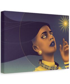 Alternative view of Glorious Gold "Star Deity" Canvas Print