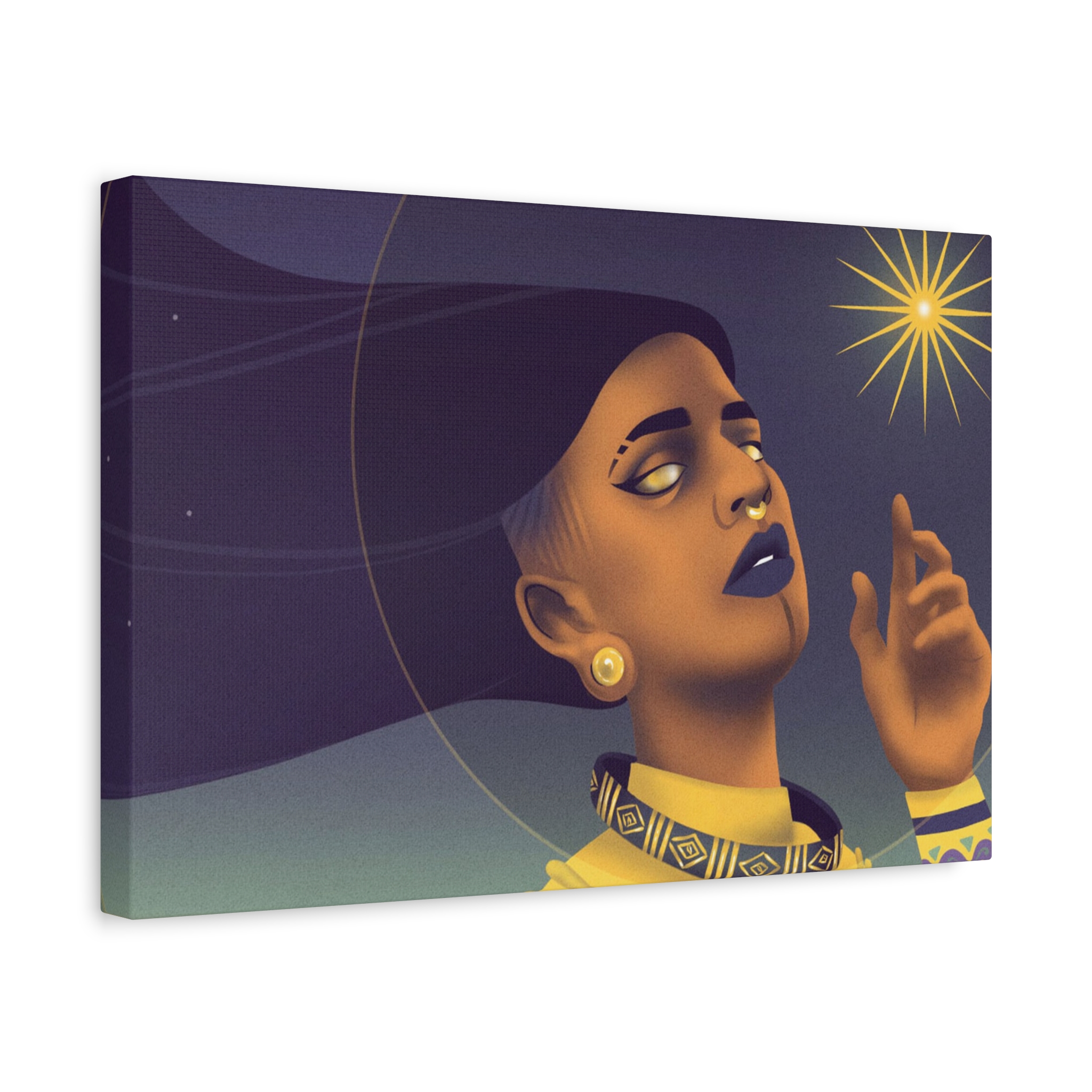 Glorious Gold "Star Deity" Canvas Print - Image 5