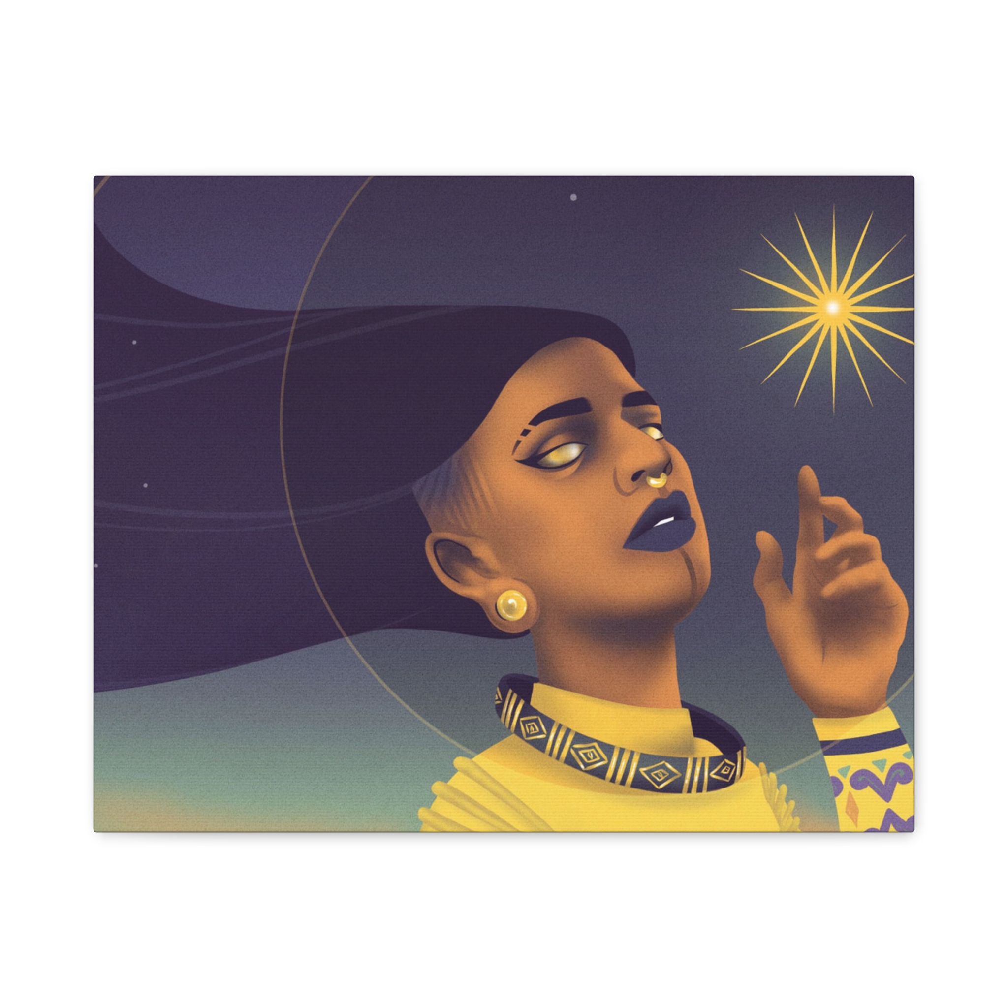 Glorious Gold "Star Deity" Canvas Print - Image 7