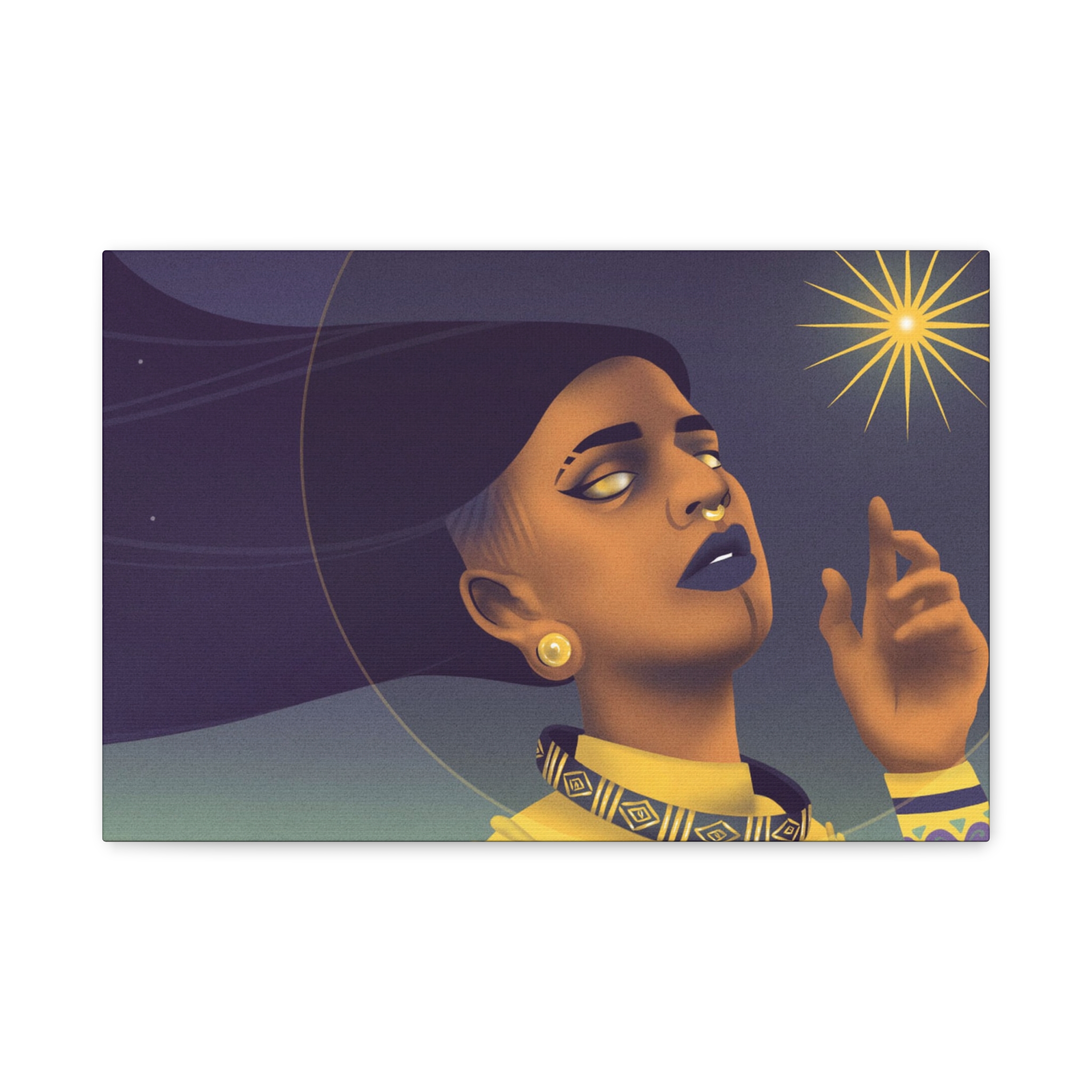 Glorious Gold "Star Deity" Canvas Print - Image 4