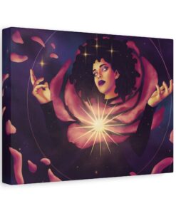 Alternative view of Rose Heart "Star Deity" Canvas Print