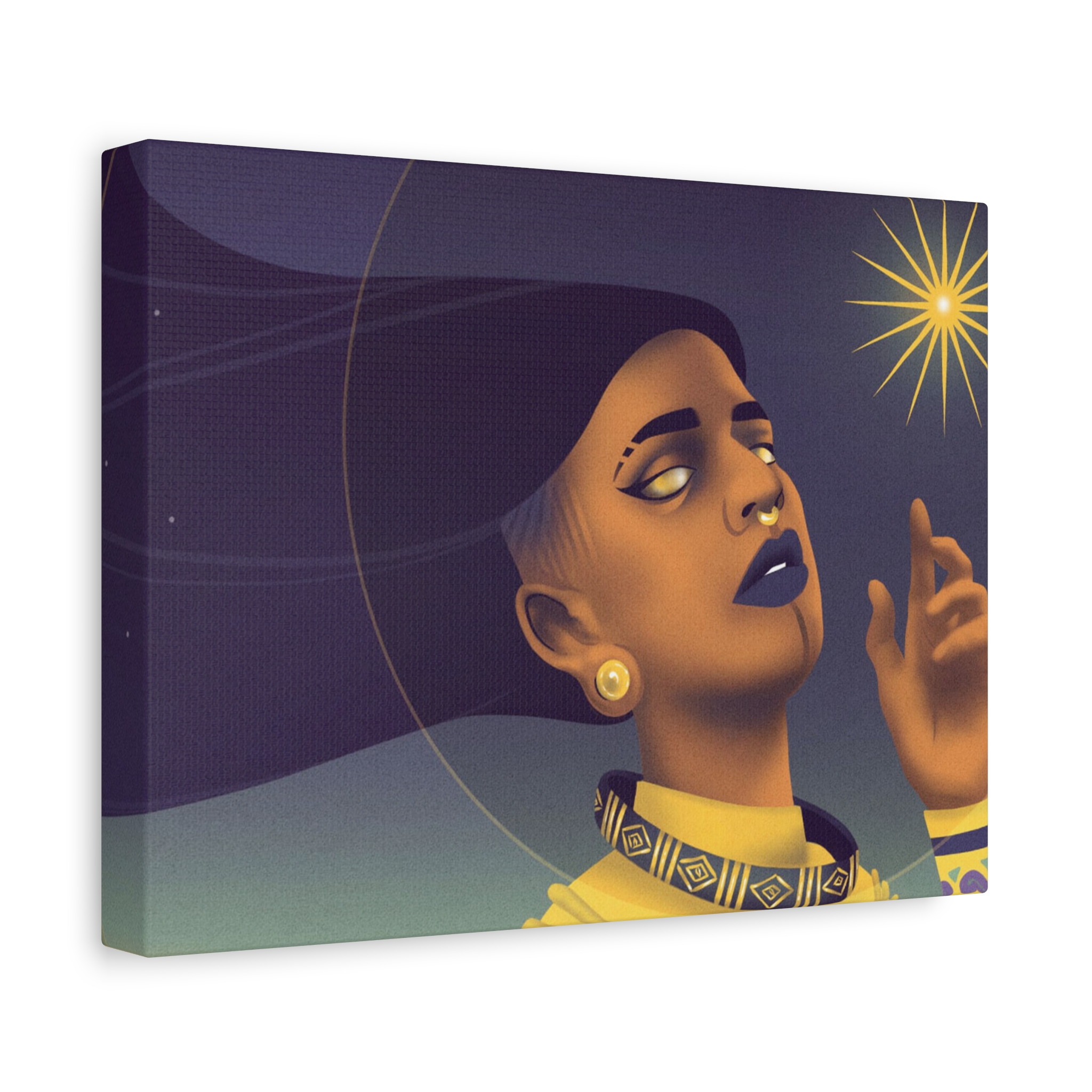Glorious Gold "Star Deity" Canvas Print - Image 2
