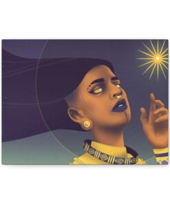 Glorious Gold "Star Deity" Canvas Print