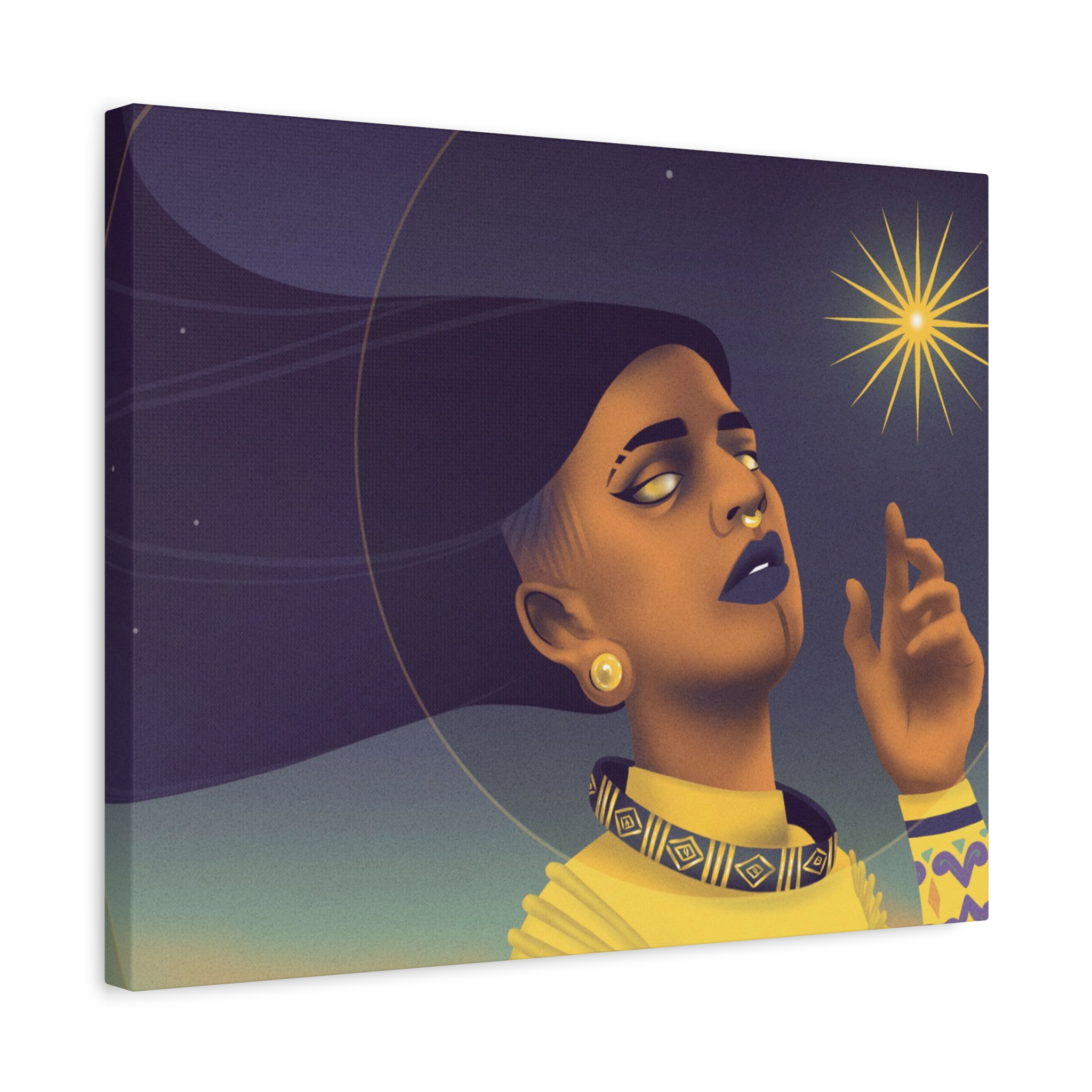 Glorious Gold "Star Deity" Canvas Print - Image 8