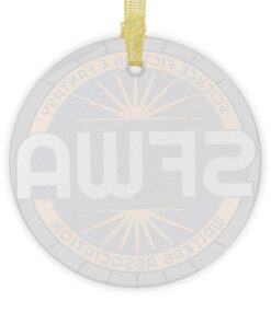 Alternative view of SFWA Glass Ornament